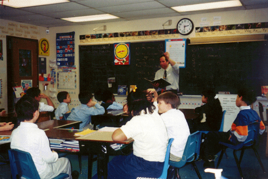 Teachers help the writing along